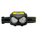 Bikight XPG COB White Yellow Light LED Headlamp Body Motion Sensor 6-Mode Red Blue Flash Headlight Rechargeable Camping Torch