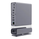Bakeey HD-175 16-in-1 Type-C Vertical Hub Docking Station with USB 3.1/3.0/2.0 4K HD/DP 100W PD SD/TF RJ45 Ethernet for Phone Tablet MacBook Pro