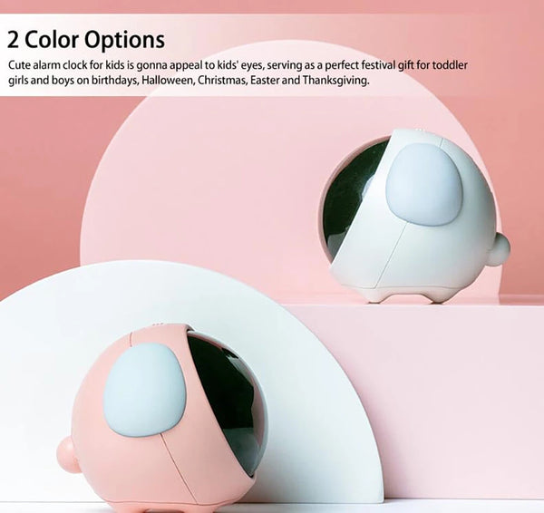 Multifunctional Electronic Alarm Clock Kids Alarm Clock with Night Light Wake up Mood Alarm Clock with Dual Alarm Setting Adjustable Brightness Sleep Trainer