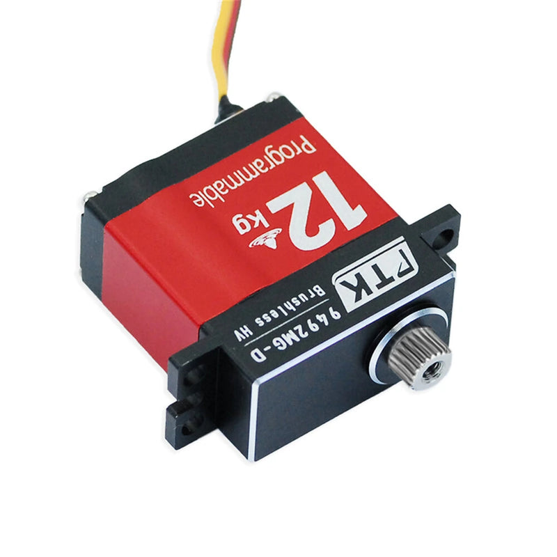 PTK 9492 MG-D 9g 12KG High Torque Stainless Steel Gear Waterproof Brushless Digital RC Servo for Fixed Wing Car and Aircraft Model