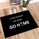 3D Patterned Area Mat Household Carpet Black Modern Non-slip Decorative Floor Mat for Office Kitchen Washroom Use