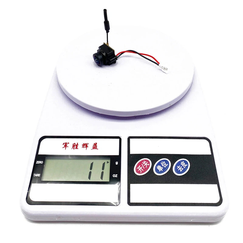 EWRF 5.8GHz 48CH 25mW FPV Transmitter VTX-CAM with 1000TVL 180 Degree AIO Camera for RC Indoor Car Racing Drone