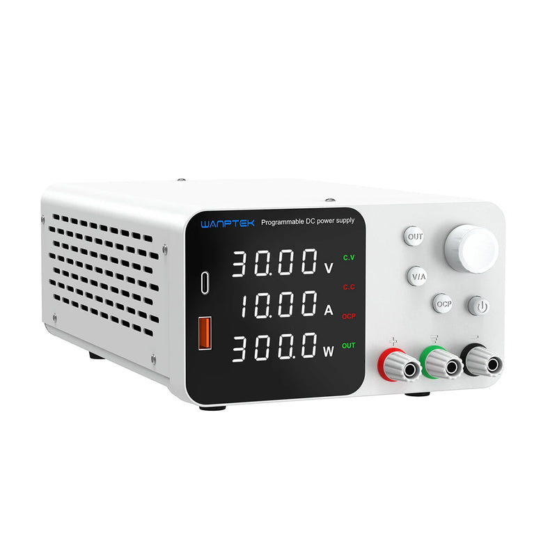 WANPTEK Lab Bench Power Supply 150W 300W 360W Laboratory Switching Power Supply Unit 30V 60V 120V 3A 5A 10A Adjustable Digital Source Voltage Stabilizer EU Plug =