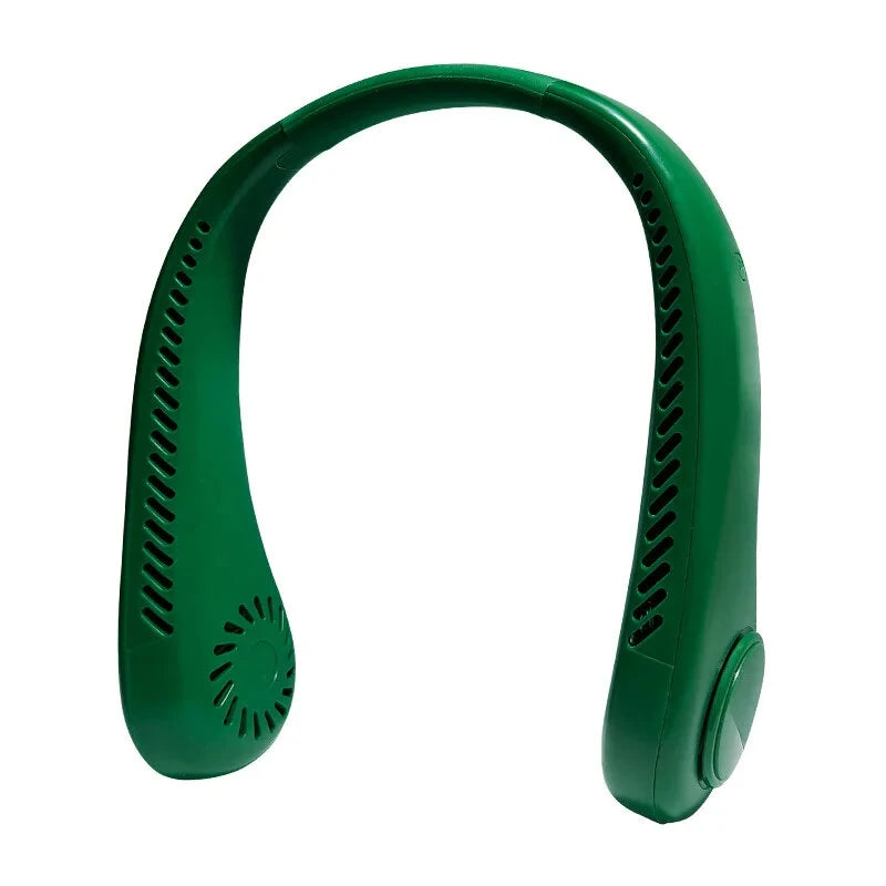 Tevorex Mini Portable Bladeless Neck Fan 800mAh Rechargeable Air Cooler 3 Speeds Summer Sports Fans