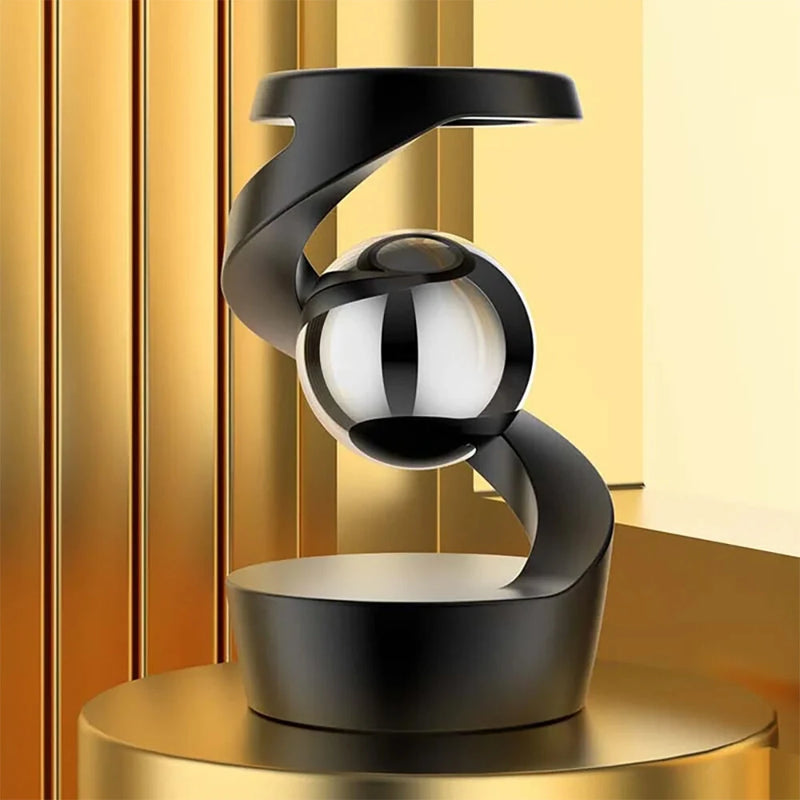 Floating Desk Toy Home Decoration Gravity Defying Kinetics Desk Toy Desktop Levitating Gyro Stress Reliever Kinetics Levitation Toy Optical Illusion Desk Toy