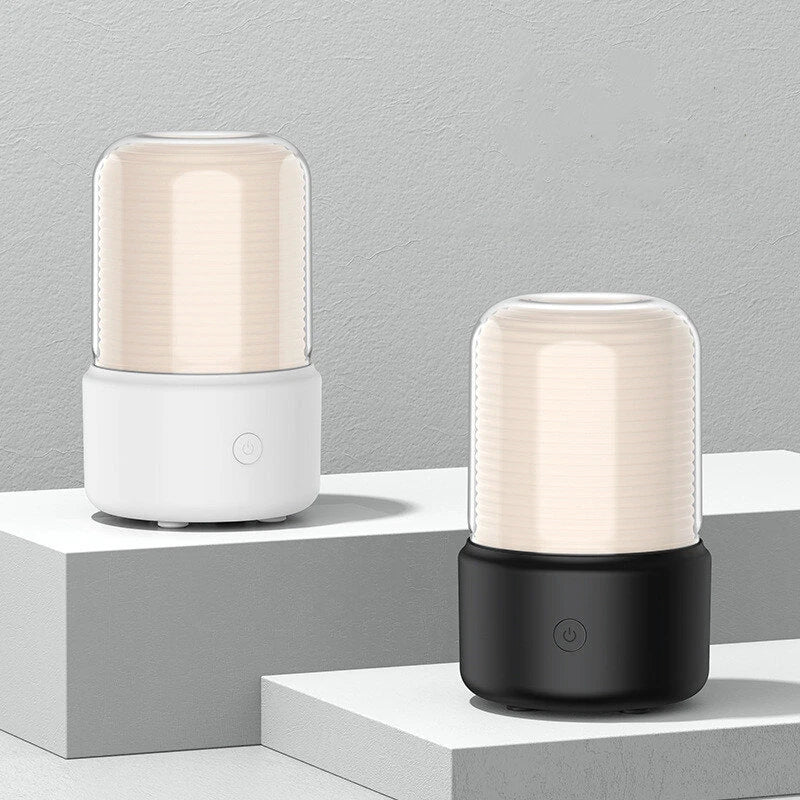 Kinscoter Aroma Diffuser Essential Oil Diffuser Usb Portable Air Humidifier Warm Color Night Light For Home Bedroom Desktop