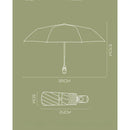 Automatic 8-Rib Sun Protection Umbrella Fully Automatic Pocket Umbrella Cute Mini Black Coated Five Fold Sun Umbrella Mini Portable Pocket Umbrella