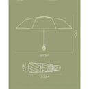 Automatic 8-Rib Sun Protection Umbrella Fully Automatic Pocket Umbrella Cute Mini Black Coated Five Fold Sun Umbrella Mini Portable Pocket Umbrella