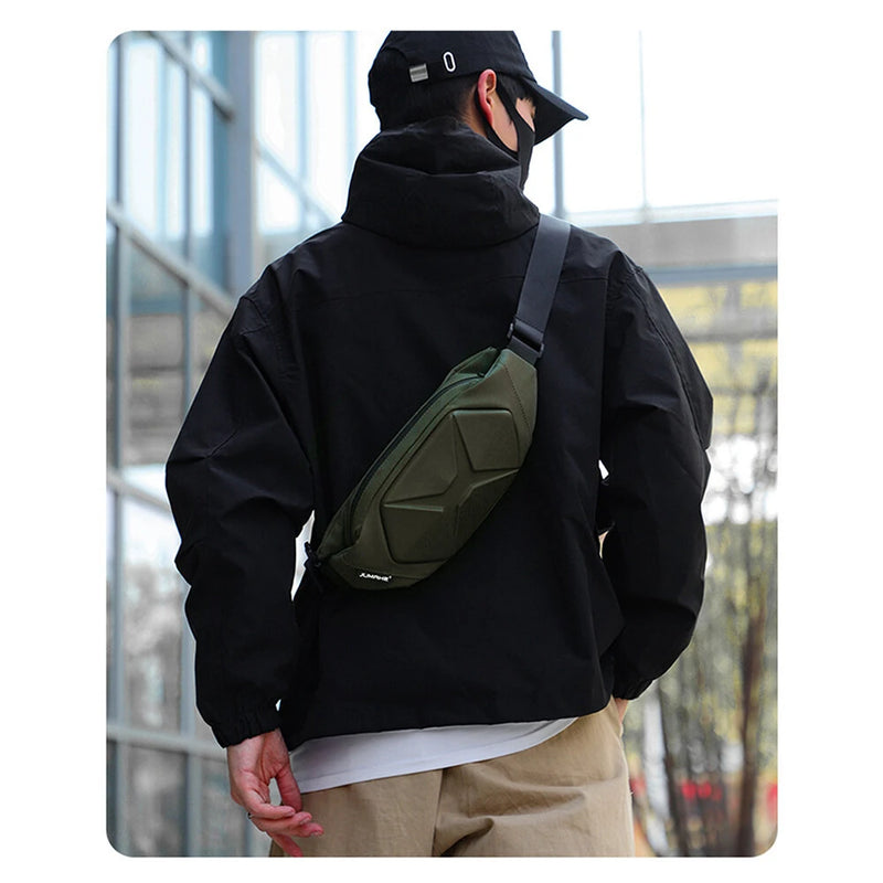 IPRee Fashion Waterproof Ride Waist Packs Solid Color Fanny Pack Unisex Belt Bags Casual Travel Storage Phone Chest Pack Crossbody Bag