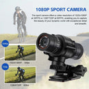 XANES 1080P Bicycle Helmet Camera 120 Wide Angle Bicycle Sports Camera IPX6 Waterproof Mini Motorcycle Helmet Camera Car Video Recorder Outdoor DV Video Camera
