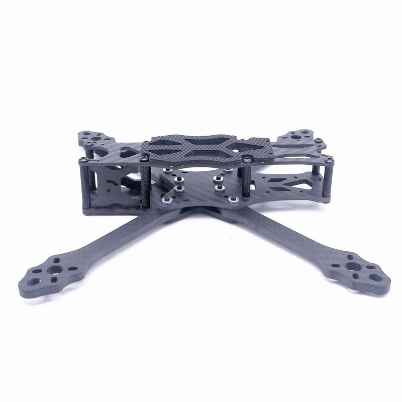 STEELE 5 220mm Wheelbase 5mm Arm Thickness Carbon Fiber X Type 5 Inch Freestyle Frame Kit Support Caddx Vista HD System for RC Drone FPV Racing