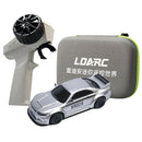 LDARC R02 1/64 2.4G RWD Drift RC Car Mini Race LED Light Radio Control High-Speed Motor On-Road Racing Vehicle Model Boys Gifts 60 Minutes Playing Time Toys