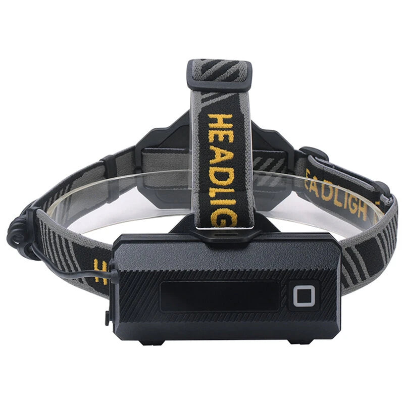 SEEKNITE 500M Distance Smart Sensor LED Headlamp Spotlight/Floodlight Zoom, Yellow/White Light Adjusted, Type-C Rechargeable, Fishing Camping Running Working Headlight Long Shot Head Flashlight