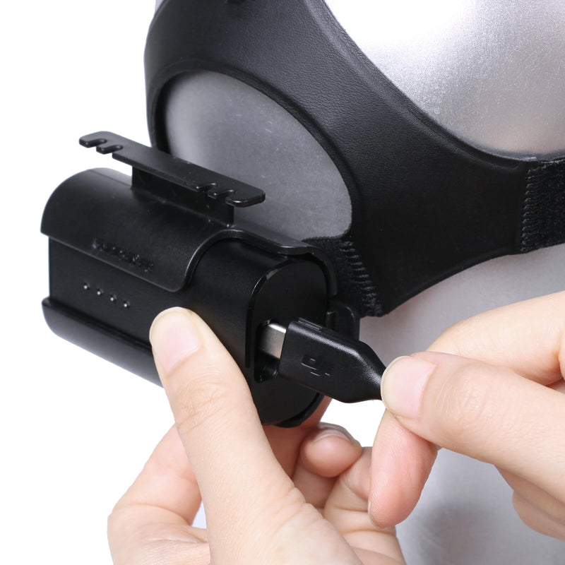 Sunnylife Headband Battery Storage Case Back Clip Holder for DJI FPV Goggles V2 Flying Glasses Power Supply Cable Accessories