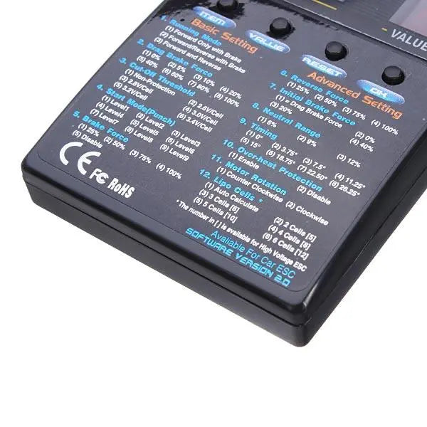 Hobbywing Quicrun Program Card For RC Car