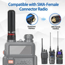 ABBREE AR-806 AR-806+ Dual Band Mini Antenna 136-174MHz 400-480MHz SMA-Female High Gain for Baofeng UV-5R BF-888S Walkie Talkie