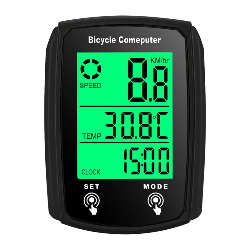 Cansses  CNC Bicycle Speedometer Wired Touchscreen Waterproof 80g Lightweight  Bike Computer Backlit for Day/Night Cycling