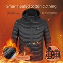 TENGOO HZ-23 23 Zones Heating Jacket Zipper Adjustable Size USB Charging Smart Thermal Warm Jacket Men's Heated Hooded Coat Outdoor Sportswear