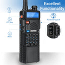Baofeng M-5R Walkie-Talkie 5W 8W Power Extended Version One-Key Frequency AM Aviation Full-Band 3800mAh Battery Outdoor Radio
