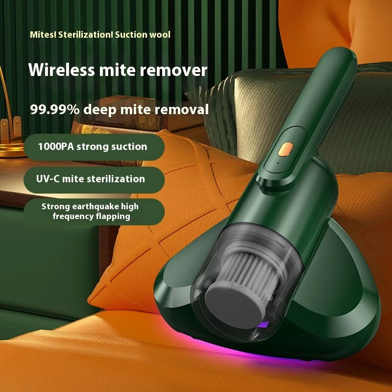 100,000 Pa Cordless Mite Remover UV Suction Machine Handheld Vacuum Cleaner Deep Clean Pet Dust Allergens
