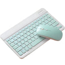 10 inch Mini bluetooth Keyboard and Mouse Set for iPad Xiaomi Huawei Phone Tablet Slim Wireless Mute Keyboard for Android IOS Windows