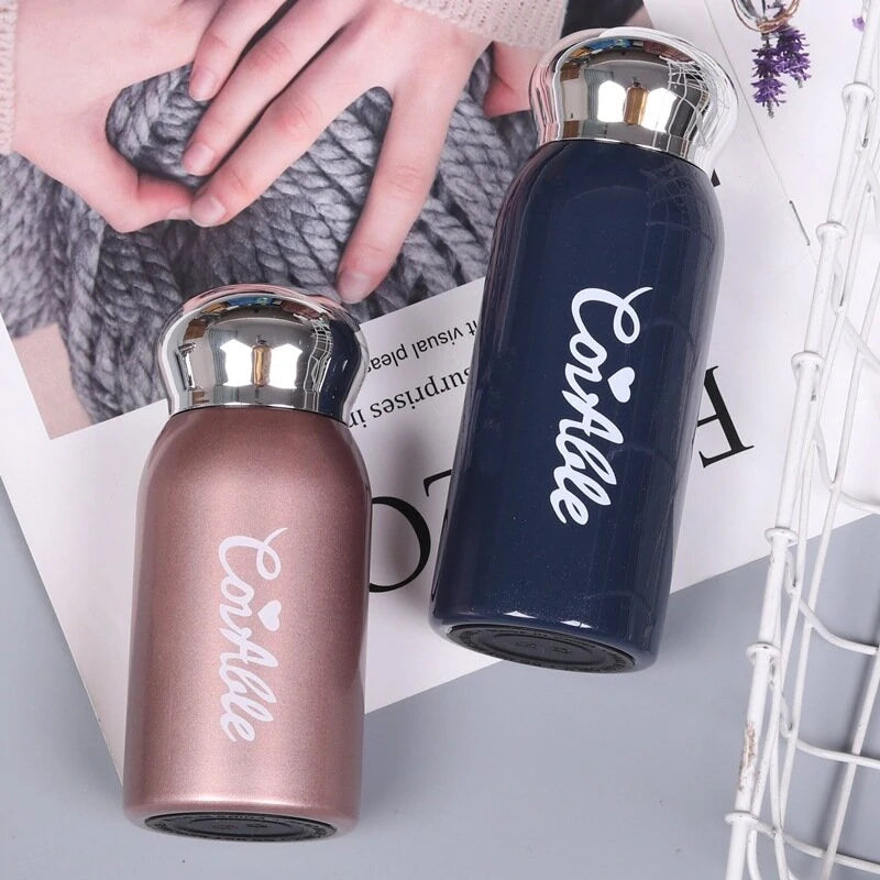 220ml Pocket Stainless Steel Vacuum Flask Small Thermos For Coffee Mug Water Bottle Tumbler Portable Tea Bottles