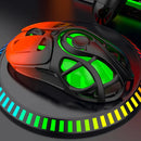 K-Snake X10 Tri-Mode Wireless Gaming Mouse Hollow Design 10000DPI RGB Lighting 400mAh Battery 10000Hz Polling Rate 71g Lightweight 2.4G/Bluetooth/Wired Esports Gamer Mice