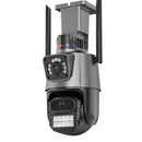 6MP 3K PTZ WiFi Camera Dual Lens Screen Intelligent Night Vision Motion Detection Two Way Intercom Record Playback CCTV Surveillance Security Camera ICSEE App