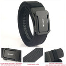 TUSHI 120cm Mens Automatic Buckle Tactical Belt Military Sturdy Nylon Belt for Outdoor Work Business Police Duty