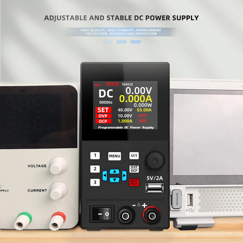 BSIDE I8305/I83010/I84020 Adjustable Power Supply High Capacity Output up to 300W with Precise Control Effective Air Cooled System Lightweight and Compact Design for Versatile Electronics Use