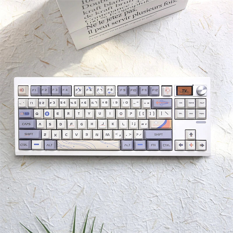 GMK87 Tri-mode Mechanical Keyboard Gasket Kit Hot Swappable RGB Blacklit Type-C Wired/bluetooth/2.4G Wireless Programmable PCB Mounting Plate Case