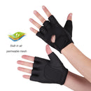 SKDK Breathable Silicone Non-Slip Sports Workout Gloves Half Finger Protective Gear for Gym Bench Press Barbell Fitness