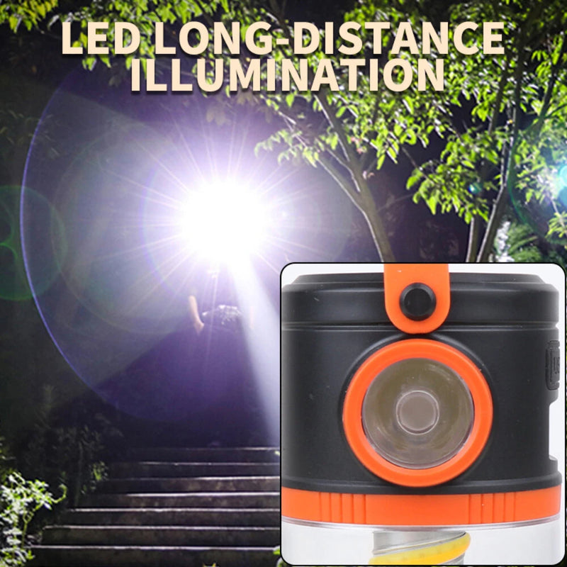 IPRee Outdoor Solar Portable Camping Light,Power Display,Double Light Source Lamp Power Bank Emergency,Camping Atmosphere Lamp Outdoor Tent Light Night