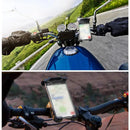 XANES Bicycle Handlebar Phone Holder Adjustable Shockproof Extremely Firm Grip Mobile Stand for MTB Motorcycle