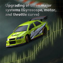 Turbo Racing C66 RTR 1/76 2.4G RWD Mini Drift RC Car with Upgrading Gyro Motor Throttle Curve Micro Full Proportional LED Light On-Road Racing Remote Control Vehicles Models Kids Children Toys