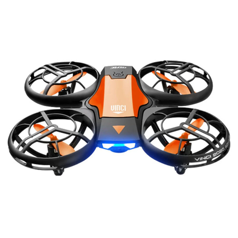 4DRC V8 Mini WiFi FPV with HD Camera Gesture Control Stunt Tumbling Colorful LED Lights Grid Full Protection Child Gift RC Toys Drone Quadcopter RTF