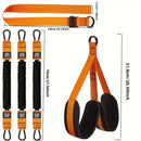 225lbs Resistance Band Adjustable Weight Size Pull Up Assistance Bands with Fabric Foot Knee Rests for Pull-Up Assistance