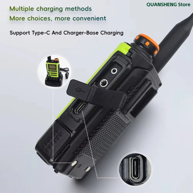 Quansheng UV-K5(9) 5W Walkie Talkie Long Range Transceiver Wireless Set Ham Amateur Receiver with AM FM Communication Two Way Radio