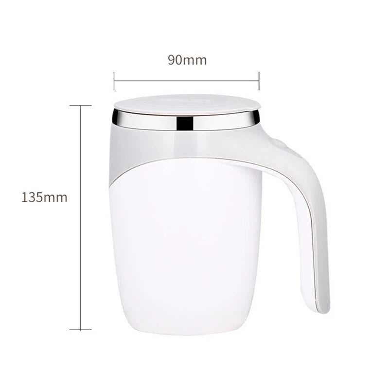 Magnetic Automatic Self Stirring Cup Stainless Steel Temperature Difference Coffee Mixing Cup Smart Blender Thermal Cup