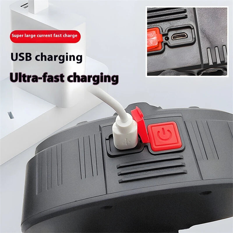 8 LED 20 SMD Rechargeable Super Bright LED Headlamp with Built-in Battery, 4 Lighting Modes for Outdoor Running Cycling Trekking Headlight