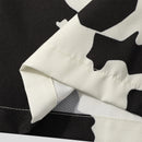 INCERUN Men Pants Fashion Milk Print Scooped Pants Summer Party Button Trousers Male Clothing Bottoms