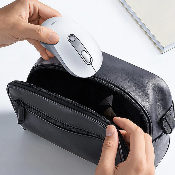 Baseus F02 2.4G Ergonomic Wireless Mouse 1600 DPI Portable Mute Mice for Laptop Computer PC Macbook Office Home