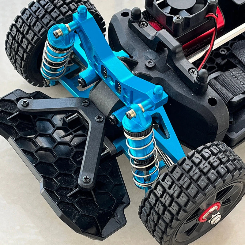 Upgrade Parts For MJX 14301 14302 14303 Metal Suspension Arm Steering Cup Shock Absorber Steering Assembly Shock Tower Set 1/14 RC Car Parts