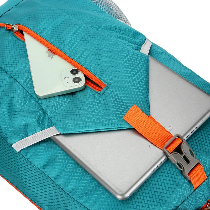 Unisex Outdoor Sports Waterproof Backpack Lightweight Foldable 25L Hiking Fitness Camping Climbing Travel Bag