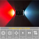 Smart Bike Taillight 12 LED Lamp Beads 6 Light Modes 500mAh Battery Waterproof Bicycle Warning Light for Electric Bike Mountain Bike