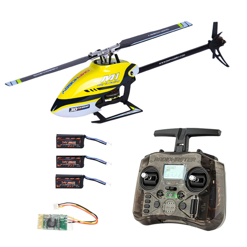 OMPHOBBY M1 V1 2.4G 6CH 3D Aerobatic Dual Brushless Direct Drive Motor RC Helicopter BNF / RTF