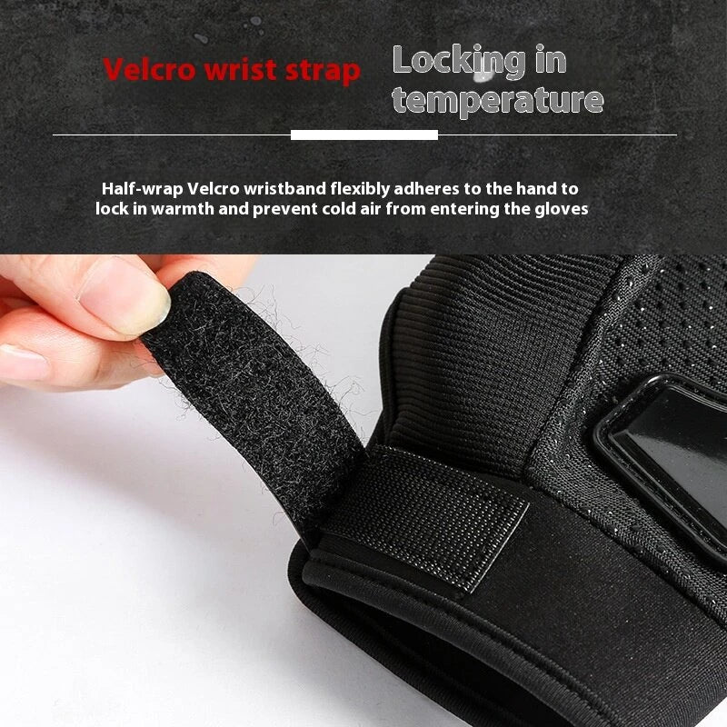 XANES Bicycle Gloves Winter Riding Breathable Gloves Hard Knuckle Touchscreen Motorbike Gloves Tactical Gloves for Cycling Hiking Outdoors