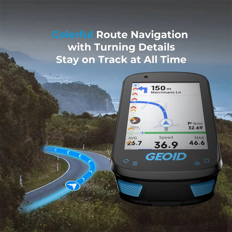 GEOID CC600 Smart Bicycle Computer Wireless With Bluetooth ANT+ Cycling Speedometer IPX7 Waterproof Bike Odometer Stopwatch Bike Accessories For MTB Road Cycle City Bike