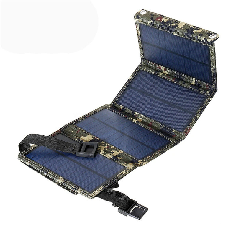 IPRee 20W Foldable Solar Panel Drop-resistant USB Solar Panel Cells for Outdoor Activities Emergency Mobile Phone Power Battery Cells for Car Boat Caravan Camp