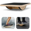 KALOAD Wooden Wobble Balance Board Adult Exercises Training Balancing Rocking Board Level Training Balance Pedal Gym Exercise Pad for Home Fitness